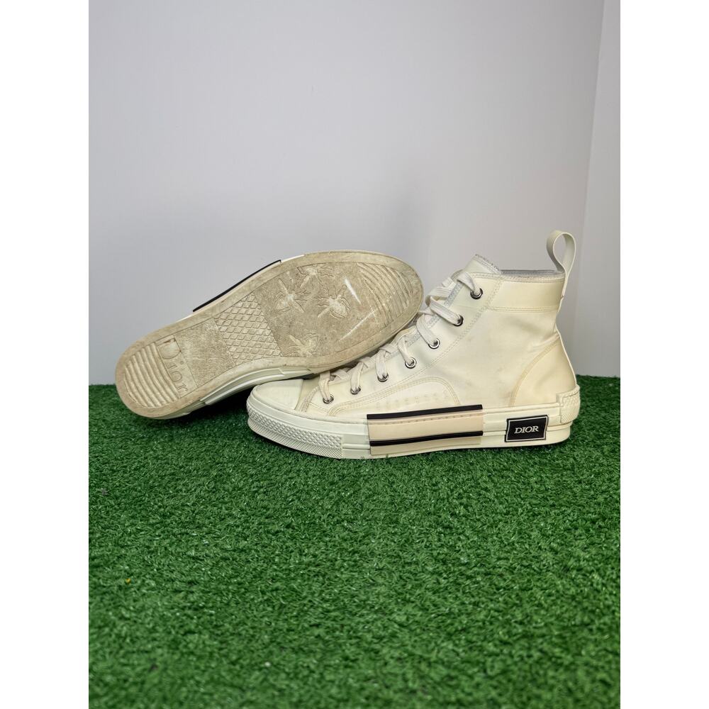 Dior B23 High Top White Sneaker Size 10 - Picture 7 of 10